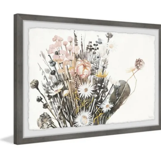 Kirkland's Home Deckled Flowering Bundle Framed Art Print- Framed Art