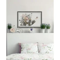 Kirkland's Home Deckled Flowering Bundle Framed Art Print- Framed Art