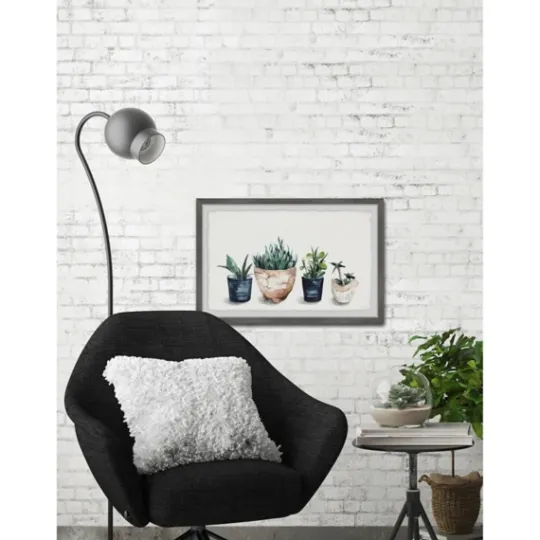 Kirkland's Home Deckled Succulent Row Framed Art Print- Framed Art