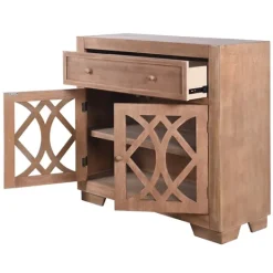 Kirkland's Home Decorative Doors Wood Cabinet- Cabinets & Sideboards