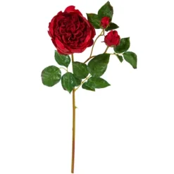 Kirkland's Home Deep Blooming Rose Stems, Set Of 6- Stems & Bouquets