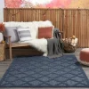 Kirkland's Home Deep Navy Trellis Outdoor Area Rug, 4X6- Outdoor Rugs