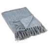 Kirkland's Home Demin Chenille Fringe Throw- Blankets & Throws