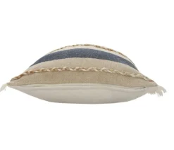 Kirkland's Home Denim Blue Braided Stripe Throw Pillow, 24 In.- Pillows