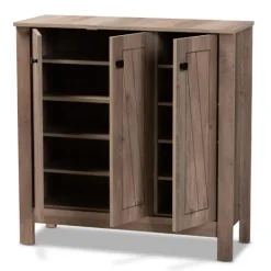 Kirkland's Home Derrique Wash Shoe Storage Cabinet- Entryway Furniture