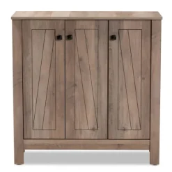 Kirkland's Home Derrique Wash Shoe Storage Cabinet- Entryway Furniture