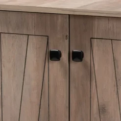 Kirkland's Home Derrique Wash Shoe Storage Cabinet- Entryway Furniture