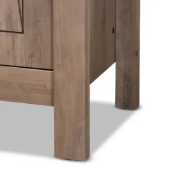 Kirkland's Home Derrique Wash Shoe Storage Cabinet- Entryway Furniture