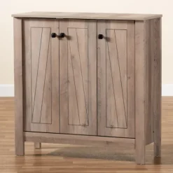Kirkland's Home Derrique Wash Shoe Storage Cabinet- Entryway Furniture