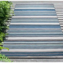 Kirkland's Home Dhurri Stripe Indoor/Outdoor Area Rug, 5X7- Outdoor Rugs