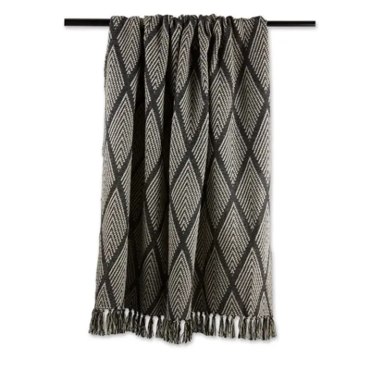 Kirkland's Home Diamond Fringe Throw- Blankets & Throws