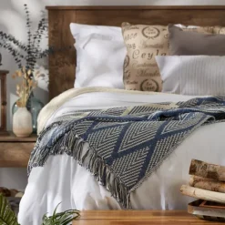 Kirkland's Home Diamond Fringe Throw- Blankets & Throws