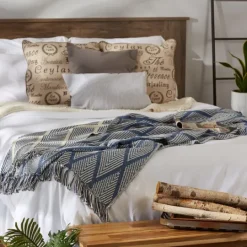 Kirkland's Home Diamond Fringe Throw- Blankets & Throws
