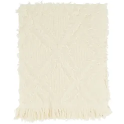 Kirkland's Home Diamond Pattern Throw Blanket- Blankets & Throws