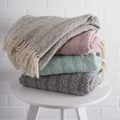 Kirkland's Home Diamond Stitched Throw- Blankets & Throws
