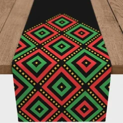 Kirkland's Home Diamonds Kwanzaa Decorative Table Runner, 72 In.- Wall Plaques