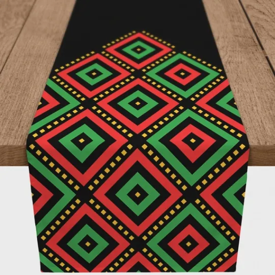Kirkland's Home Diamonds Kwanzaa Decorative Table Runner, 72 In.- Wall Plaques