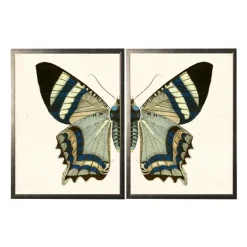 Kirkland's Home Diptych Butterfly Framed Art Print, Set Of 2- Framed Art