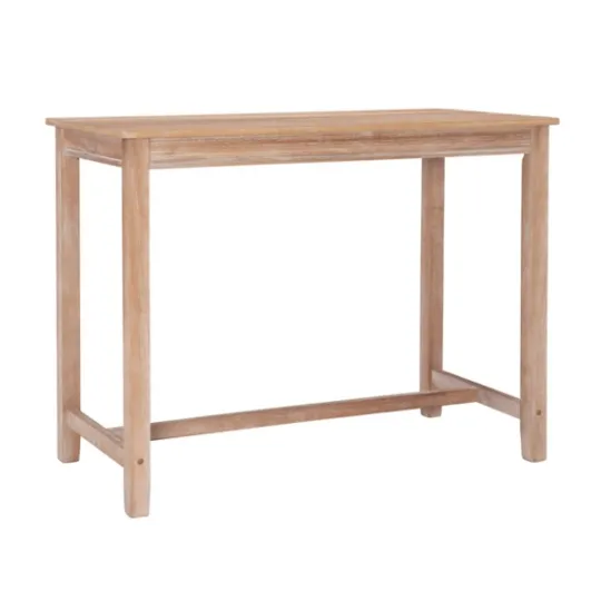 Kirkland's Home Distressed Acacia Brown Wood Bar Table- Dining Tables