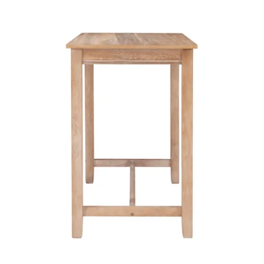 Kirkland's Home Distressed Acacia Brown Wood Bar Table- Dining Tables