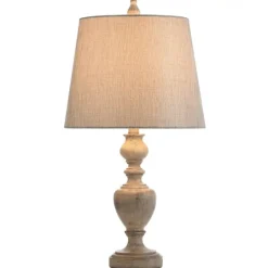 Kirkland's Home Distressed And Cream Table Lamp- Table Lamps