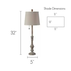 Kirkland's Home Distressed And Gold Buffet Lamps, Set Of 2- Buffet Lamps