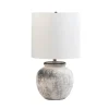 Kirkland's Home Distressed And Gray Ceramic Table Lamp- Table Lamps
