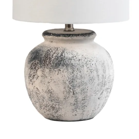 Kirkland's Home Distressed And Gray Ceramic Table Lamp- Table Lamps