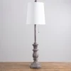 Kirkland's Home Distressed Antique Gray Buffet Lamp- Buffet Lamps
