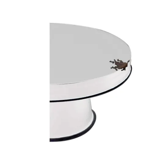 Kirkland's Home Distressed Black Pedestal Trays, Set Of 3- Decorative Trays