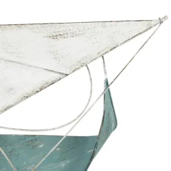 Kirkland's Home Distressed Blue Sailboats Wall Sculpture- Wall Plaques