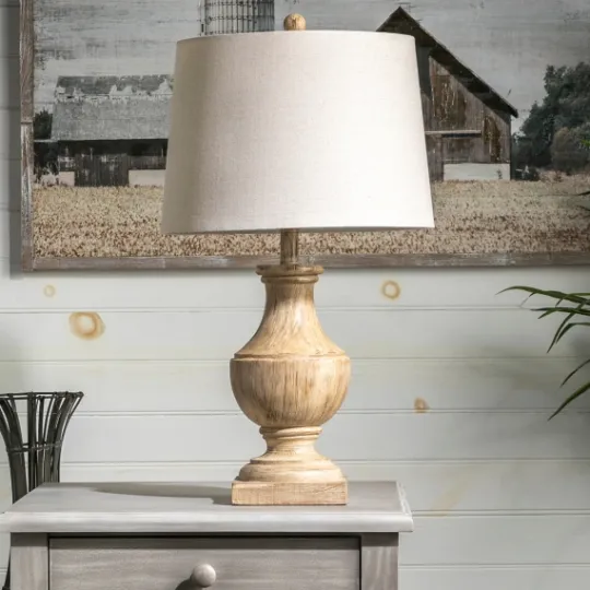 Kirkland's Home Distressed Brown Table Lamp- Table Lamps