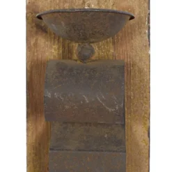 Kirkland's Home Distressed Brown Wood Wall Sconces, Set Of 2- Sconces