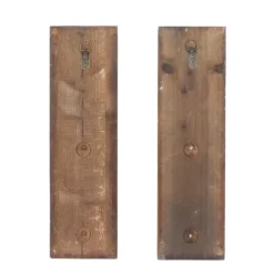 Kirkland's Home Distressed Brown Wood Wall Sconces, Set Of 2- Sconces