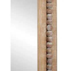 Kirkland's Home Distressed Brown Wooden Frame Wall Mirror- Decorative Mirrors