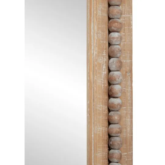 Kirkland's Home Distressed Brown Wooden Frame Wall Mirror- Decorative Mirrors