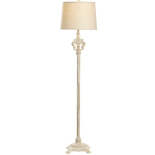 Kirkland's Home Distressed Fleur-De-Lis Floor Lamp- Floor Lamps