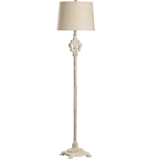 Kirkland's Home Distressed Fleur-De-Lis Floor Lamp- Floor Lamps