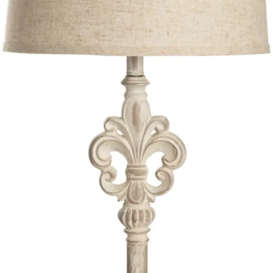 Kirkland's Home Distressed Fleur-De-Lis Floor Lamp- Floor Lamps
