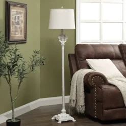 Kirkland's Home Distressed Fleur-De-Lis Floor Lamp- Floor Lamps