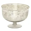 Kirkland's Home Distressed Glass Pedestal Bowl- Decorative Bowls & Jars