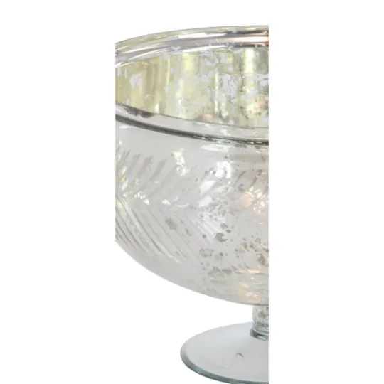 Kirkland's Home Distressed Glass Pedestal Bowl- Decorative Bowls & Jars
