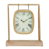 Kirkland's Home Distressed Gold Frame Square Tabletop Clock- Decorative Accents
