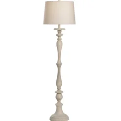 Kirkland's Home Distressed Gray Finish Floor Lamp- Floor Lamps