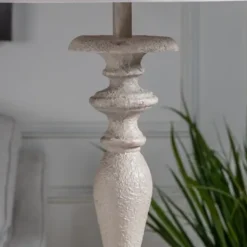Kirkland's Home Distressed Gray Finish Floor Lamp- Floor Lamps