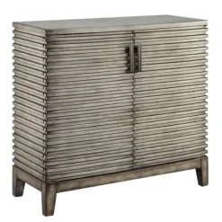 Kirkland's Home Distressed Linear 2-Door Wooden Chest- Cabinets & Sideboards