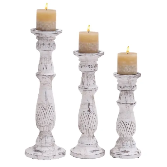 Kirkland's Home Distressed Mango Candle Holders, Set Of 3- Candle Holders