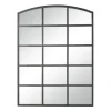 Kirkland's Home Distressed Metal Windowpane Arched Mirror- Decorative Mirrors