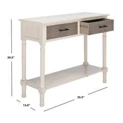 Kirkland's Home Distressed Natural Ronan 2-Drawer Console Table- Console Tables