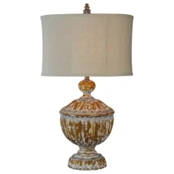 Kirkland's Home Distressed Natural Table Lamp- Table Lamps